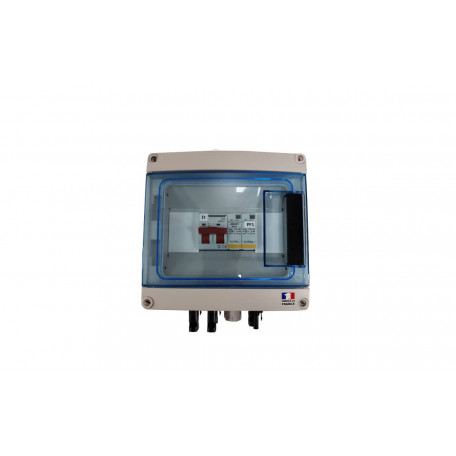 Coffret de protection DC photovoltaïque 1 MPPT - 600 V avec parafoudre