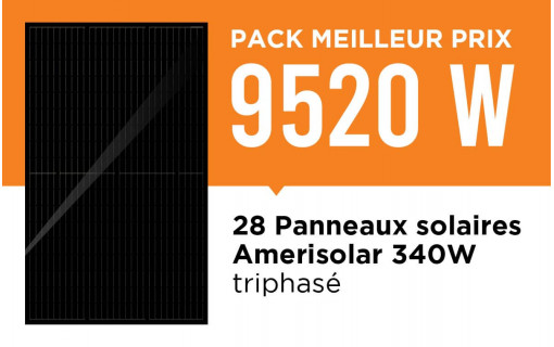 kit solaire meilleur prix 9520Wc