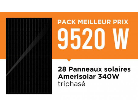 kit solaire meilleur prix 9520Wc