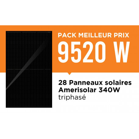 kit solaire meilleur prix 9520Wc