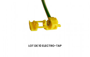 Lot de 10 Electro-tap jaune