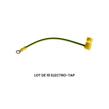 Lot de 10 Electro-tap jaune Lot de 10 Electro-tap jaune