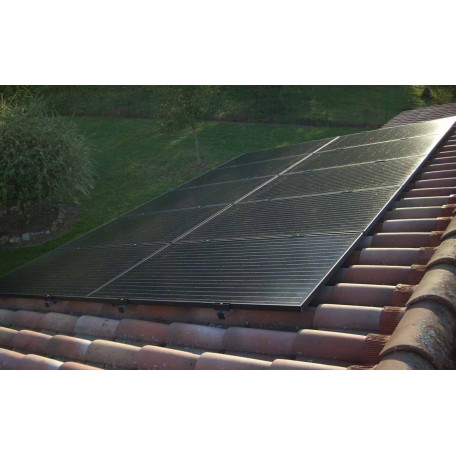 Exemple d'installation d'autoconsommation solaire sur toiture tuile Exemple d'installation d'autoconsommation solaire sur toiture tuile