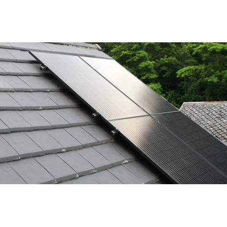 Exemple d'installation solaire sur toiture tuile Exemple d'installation solaire sur toiture tuile