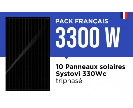 Kit Solaire Autoconsommation Français 3300W Triphasé - Onduleur Fronius