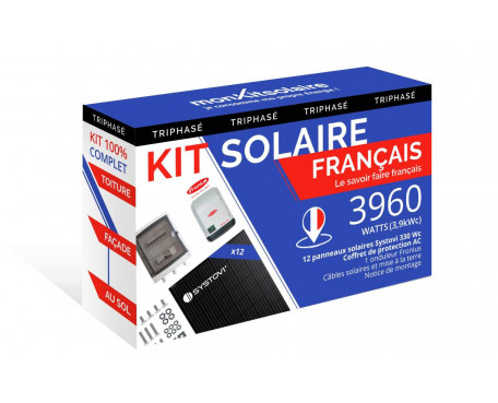 Kit Solaire Autoconsommation Français 3960W Triphasé - Onduleur Fronius