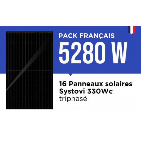 Kit Solaire Autoconsommation Français 5280W Triphasé - Onduleur Fronius Kit Solaire Autoconsommation Français 5280W Triphasé - Onduleur Fronius
