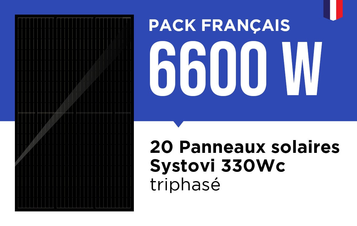 Kit Solaire Autoconsommation Français 6600W Triphasé - Onduleur Fronius