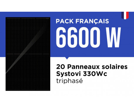 Kit Solaire Autoconsommation Français 6600W Triphasé - Onduleur Fronius