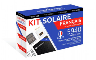 Kit Solaire Autoconsommation Français 5940W Triphasé - Onduleur Solis