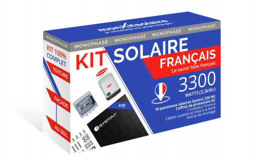Kit Solaire Autoconsommation Français 3300W - Onduleur Fronius