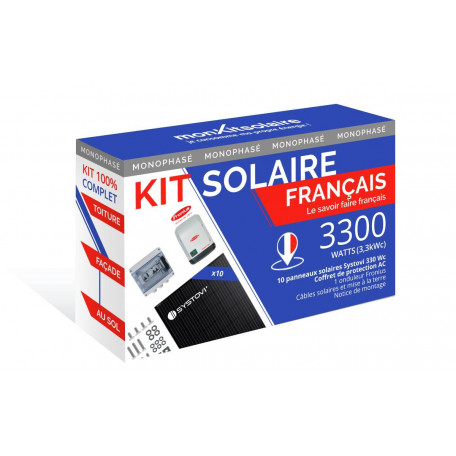 Kit Solaire Autoconsommation Français 3300W - Onduleur Fronius Kit Solaire Autoconsommation Français 3300W - Onduleur Fronius