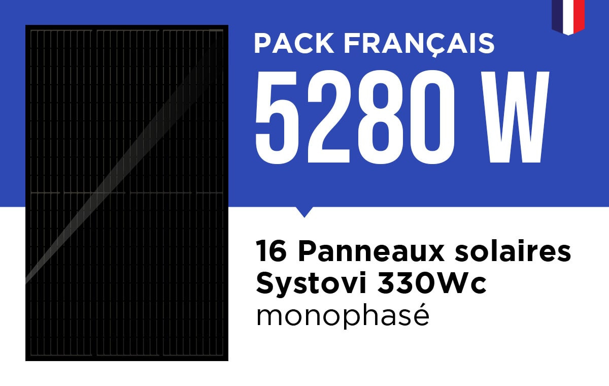 Kit Solaire Autoconsommation Français 5280W - Onduleur Fronius Kit Solaire Autoconsommation Français 5280W - Onduleur Fronius