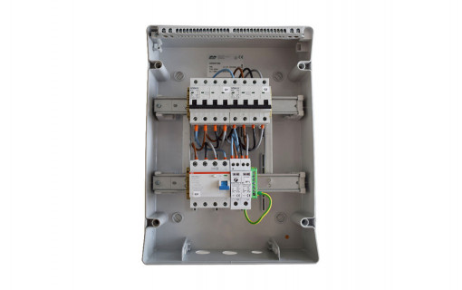 Coffret de protection AC Triphasé 9kWc câble électrique