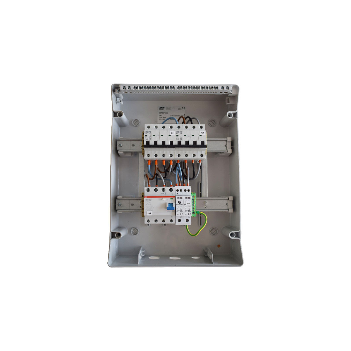 Coffret de protection AC Triphasé 9kWc câble électrique