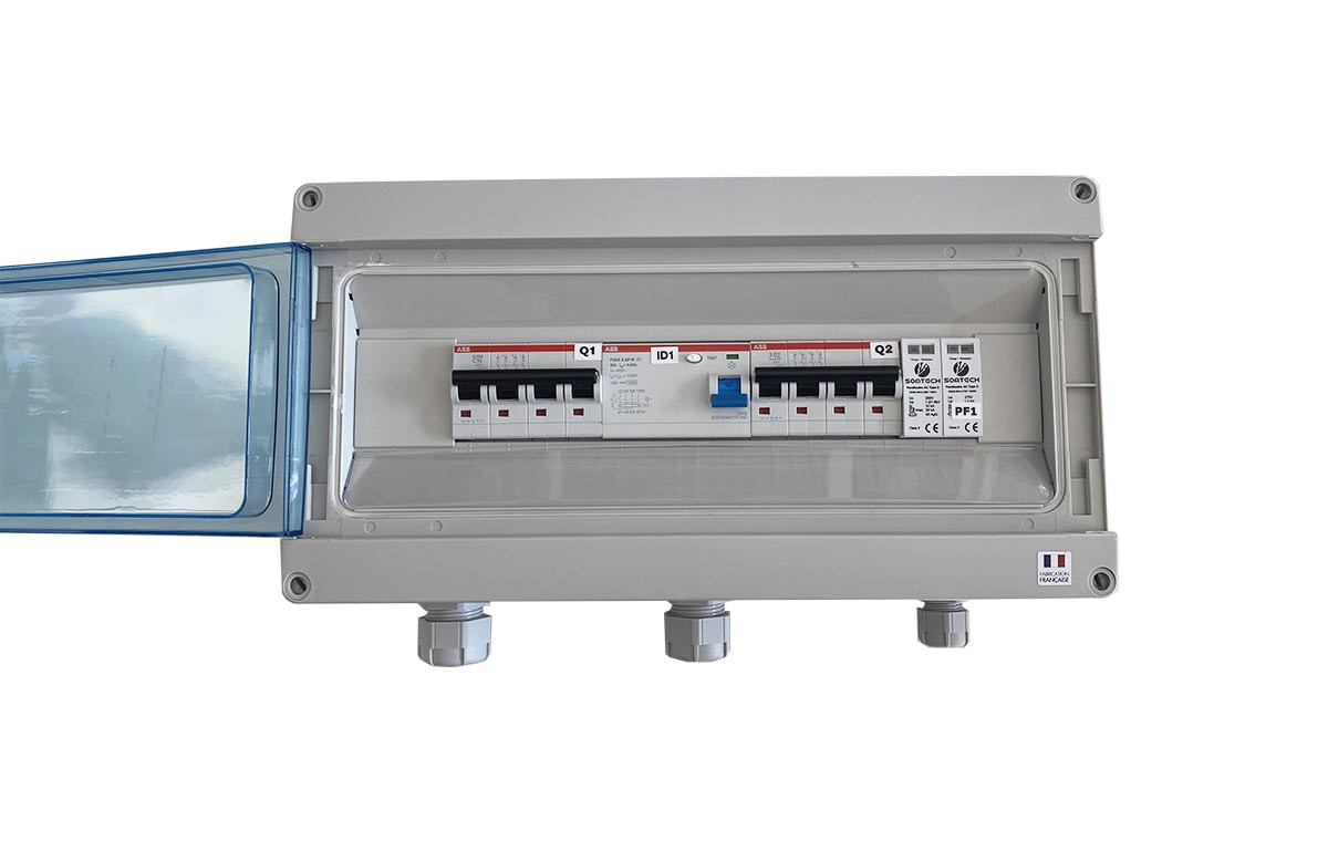 Coffret de protection AC triphasé 3-6kW pour 1 onduleur