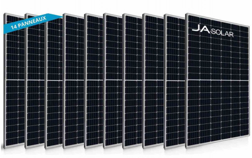 14 panneaux solaires JA Solar 405Wc
