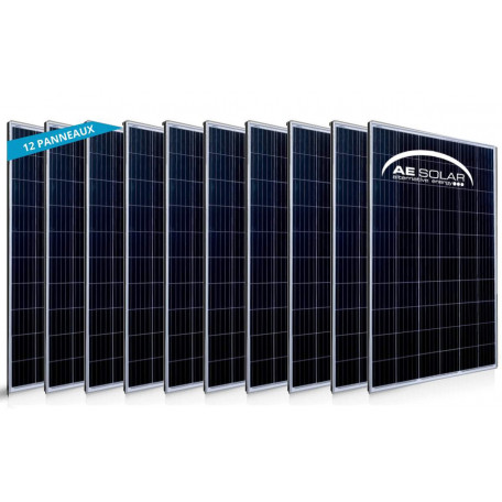 12 panneaux solaires AE solar 330Wc