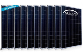 16 panneaux solaires AE Solar 330Wc