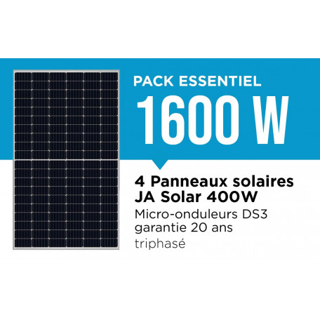 Kit Solaire Autoconsommation 1600W Triphasé - Micro onduleurs APS Kit Solaire Autoconsommation 1600W Triphasé - Micro onduleurs APS