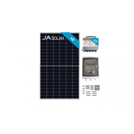 Kit Solaire Autoconsommation 2400W Triphasé - Micro onduleurs APS Kit Solaire Autoconsommation 2400W Triphasé - Micro onduleurs APS
