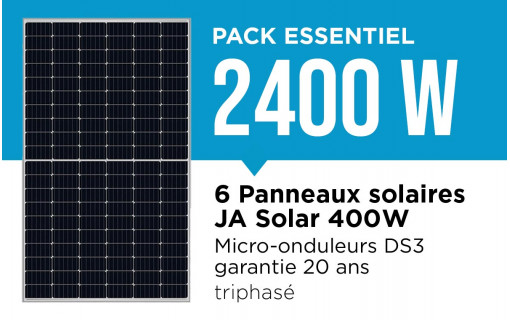 Kit Solaire Autoconsommation 2400W Triphasé - Micro onduleurs APS