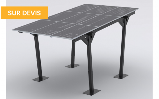 Carport solaire 2700W | 9 panneaux de 300W