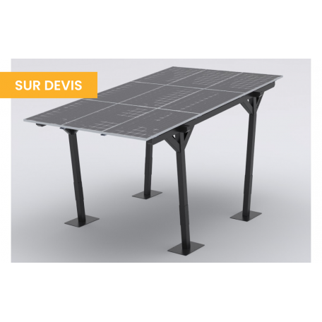 Carport solaire 2700W | 9 panneaux de 300W