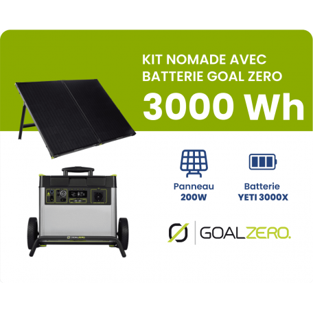 KIT YETI 3000X FIXE GOAL ZERO KIT YETI 3000X FIXE GOAL ZERO