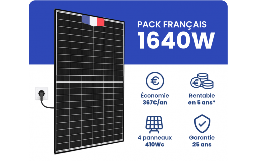 Kit Solaire Autoconsommation Français 1640W - Micro onduleurs APS DS3L garantis 20 ans