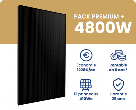 Kit solaire autoconsommation Sunpower Maxeon 4800 Wc
