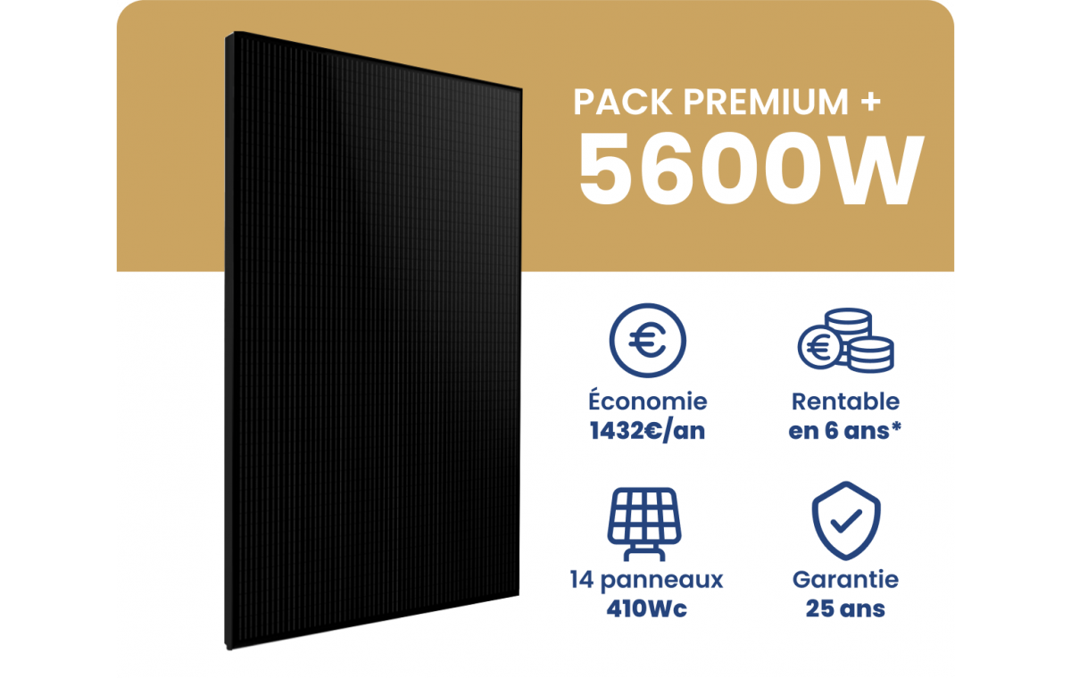 Kit solaire autoconsommation Sunpower Maxeon 5600 Wc
