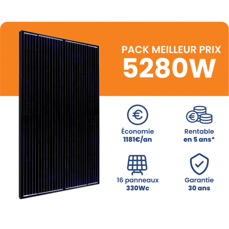 Kit Solaire 5280W Meilleur Prix Triphasé - Micro onduleurs APS Kit Solaire 5280W Meilleur Prix Triphasé - Micro onduleurs APS