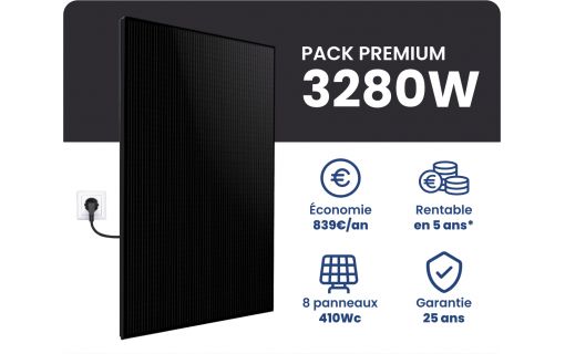 Kit Solaire Autoconsommation Premium 3280W - Micro onduleurs APS