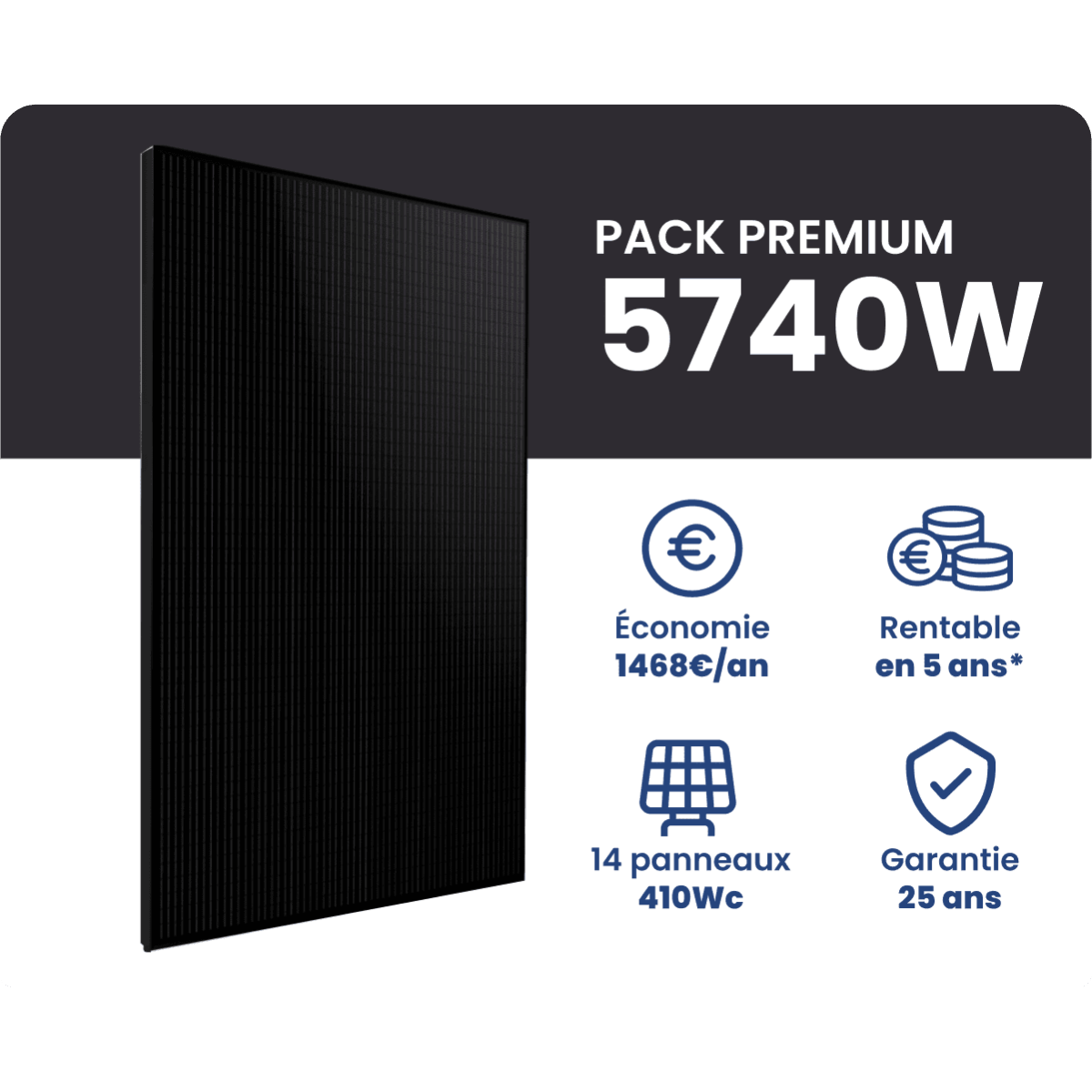 Kit Solaire Autoconsommation Premium 5740W - Micro onduleurs APS