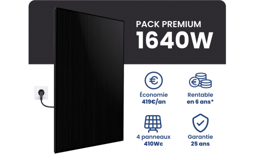 Kit Solaire Autoconsommation Premium 1640W - Micro onduleurs APS