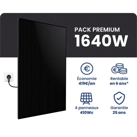 Kit Solaire Autoconsommation Premium 1640W - Micro onduleurs APS