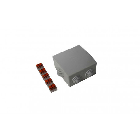Boîtier de dérivation étanche IP65 + 5 wagos Boîtier de dérivation étanche IP65 + 5 wagos