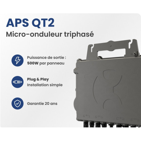 Kit solaire autoconsommation 2370W avec microonduleur APSystems