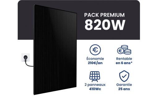 Kit Solaire Autoconsommation Sunpower 820W - Micro onduleur APS DS3L