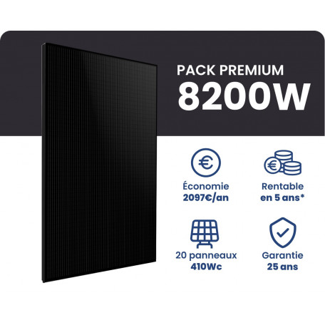 Kit Solaire Autoconsommation Premium 8200W - Micro onduleurs APS