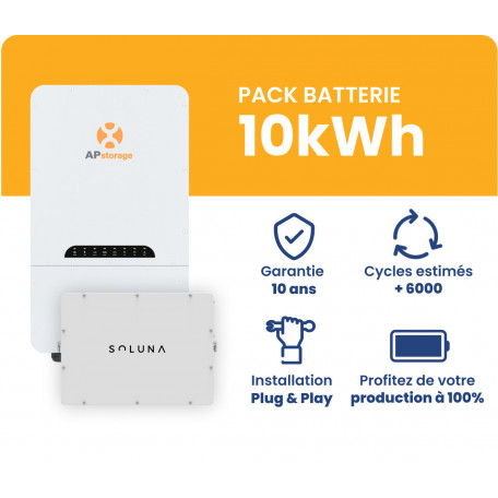 PACK Batterie Solaire 10 kWh - APstorage & Soluna