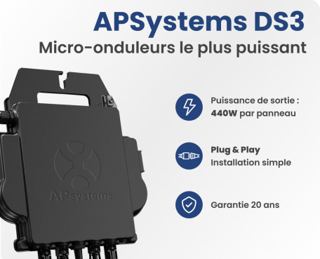 Kit Solaire Autoconsommation Français 1700W - Micro onduleurs APS