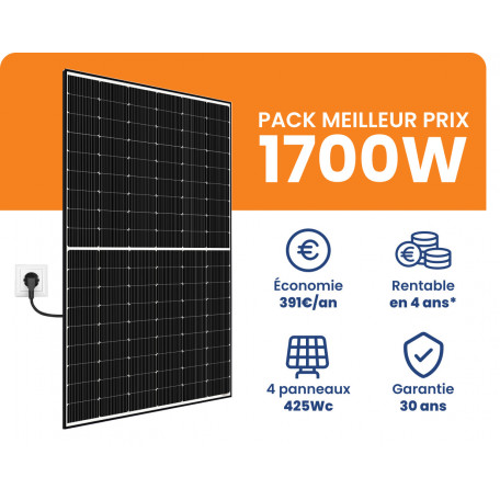 Kit Solaire 1700W Meilleur Prix - Micro onduleurs APS