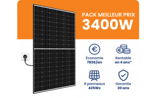 Kit Solaire 3400W Meilleur Prix - Micro onduleurs APS