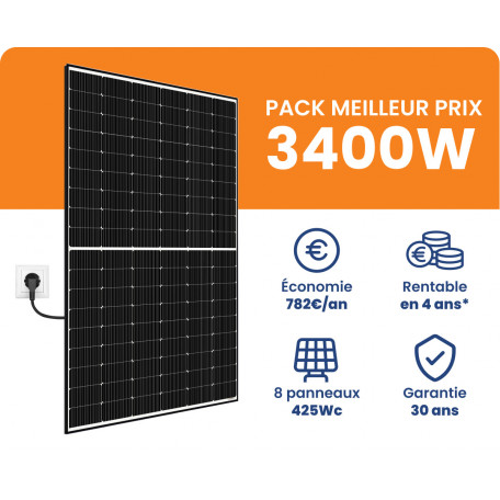 Kit Solaire 3400W Meilleur Prix - Micro onduleurs APS