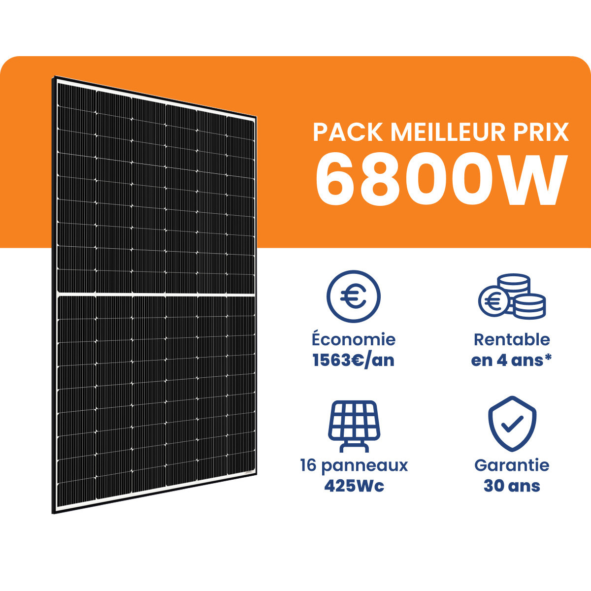Kit Solaire 6800W Meilleur Prix - Micro onduleurs APS