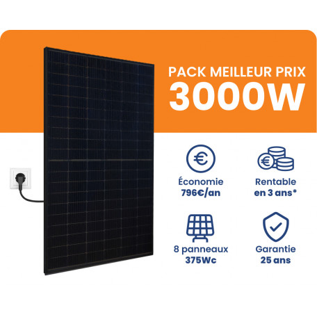 Kit Solaire 3000W Meilleur Prix - Micro onduleurs APS