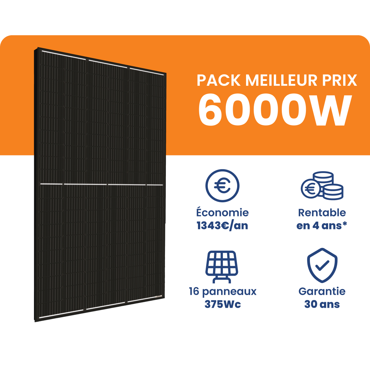 Kit Solaire 6000W Meilleur Prix - Micro onduleurs APS