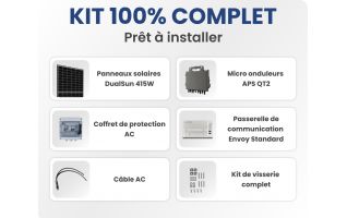 Kit Solaire Autoconsommation Français 4980W Triphasé - Micro onduleurs APS